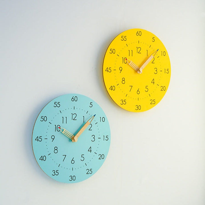 Lisslune | Learning Time Children's Room Silent Wall Clock