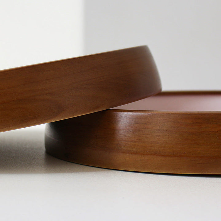 Lisslune | Natural Wooden Round Silent Wall Clock Deco Clock