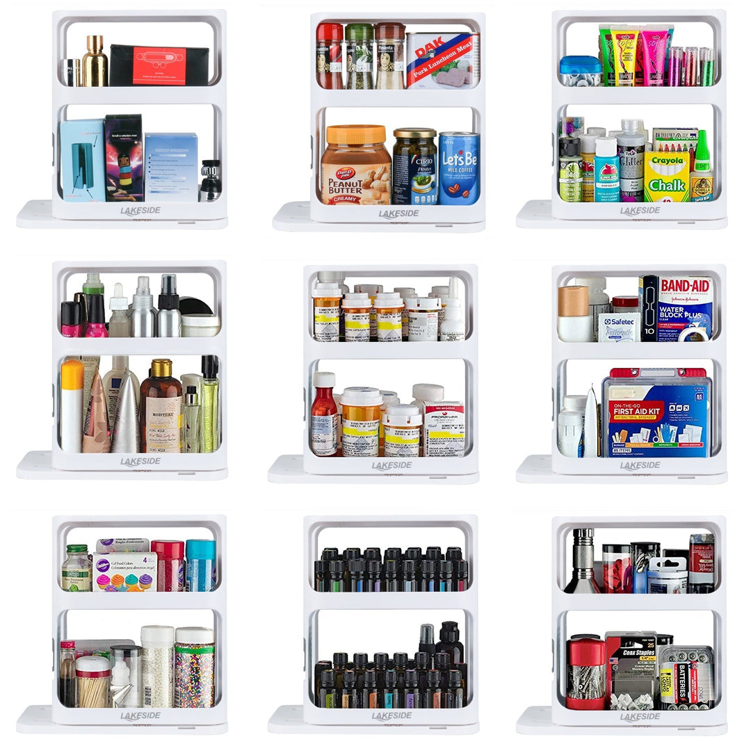 Lisslune | LAKESIDE™ Rotating Spice Rack Organizer