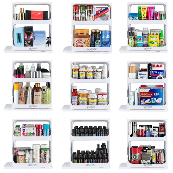 Lisslune | LAKESIDE™ Rotating Spice Rack Organizer