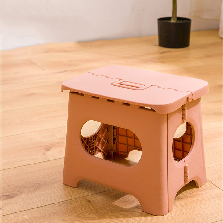 Lisslune | Folding Step Stool with Handle | Lightweight. Durable & Space-Saving for Kitchen. Bathroom. Office & Outdoor Use