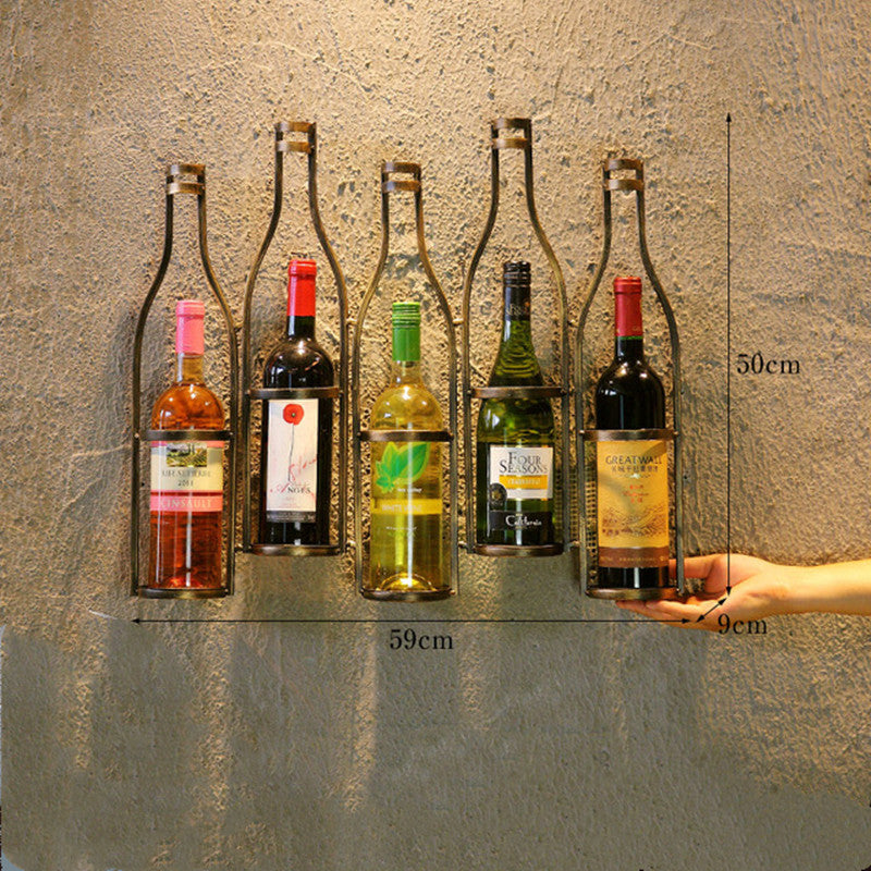 Lisslune | Iron Hang Wine Rack