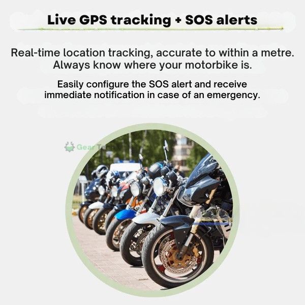 Lisslune | GPS Tracker for Motorcycles | Waterproof, Magnetic & No Subscription Required for Global Tracking