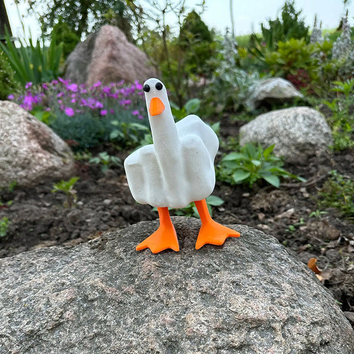 Lisslune | Middle Finger Duck Resin Ornament