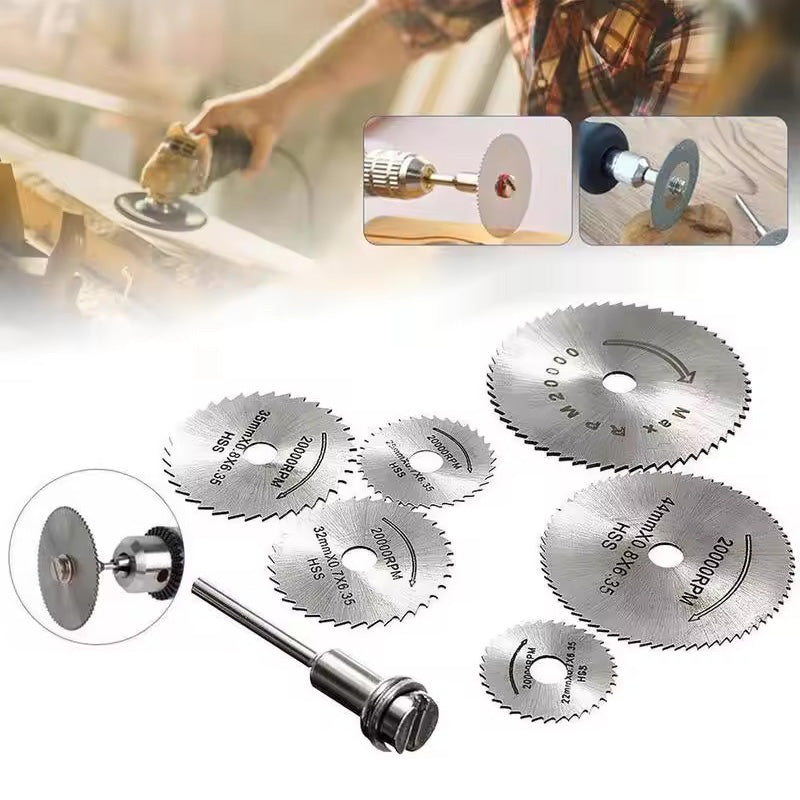 Lisslune | Set of 6 PCS Metal HSS Circular Saw Blade