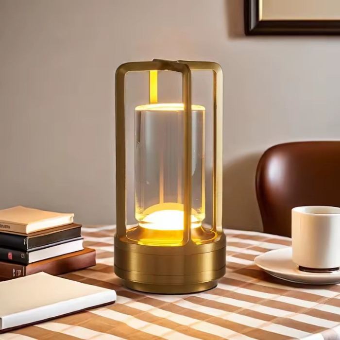Lisslune | Warm LED Cordless Table Lamp – Battery Operated Nordic Design - LED with Touch Control, Suitable for Bedroom, Home, Outdoor - Ideal Night Light
