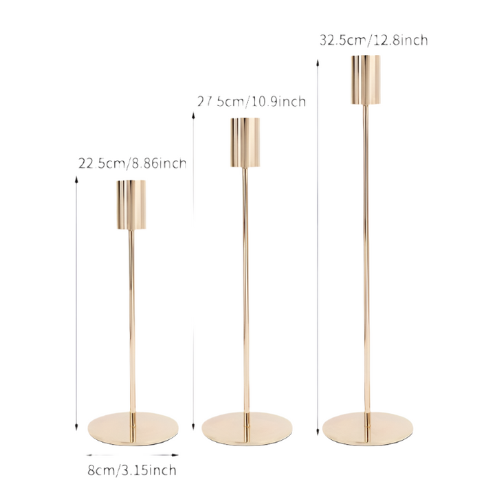 Lisslune | GlowThorne 3-piece decorative candle holder set