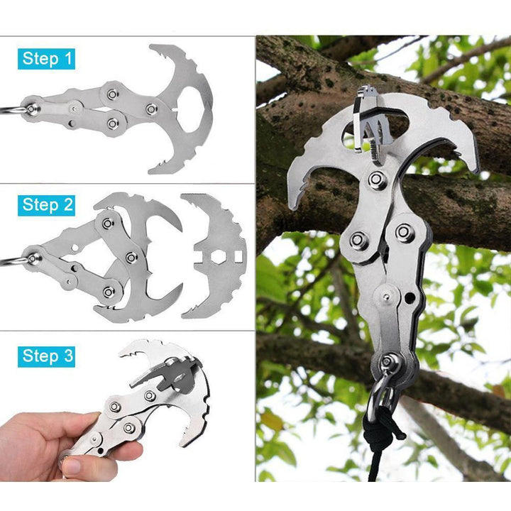 Lisslune | Stainless Steel Survival Folding Grappling Gravity Hook