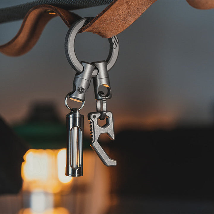 Lisslune | Titanium Alloy Universal Rotating Keychain (2 Pack)