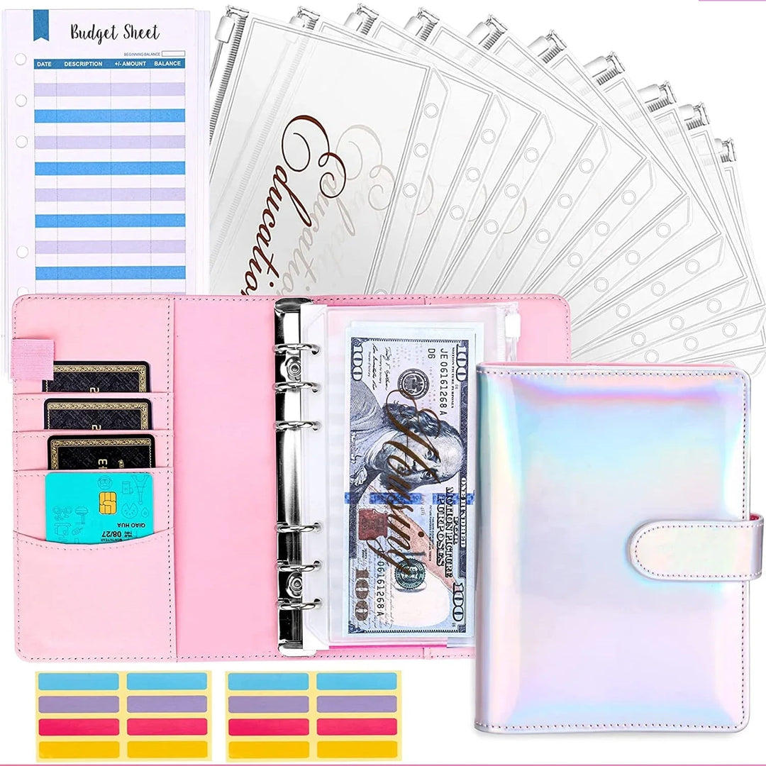 Lisslune | Budget binder with cash envelope system and credit card slots