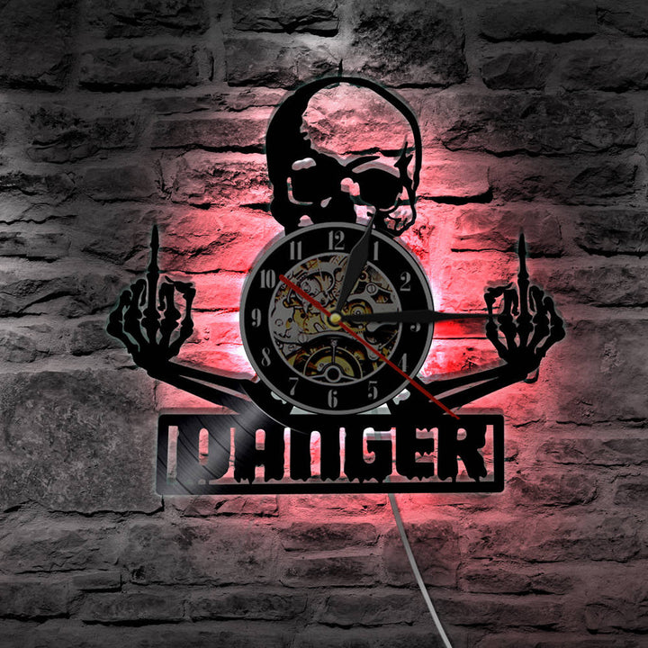 Lisslune | SkullVibe - Fierce Vinyl Wall Clock