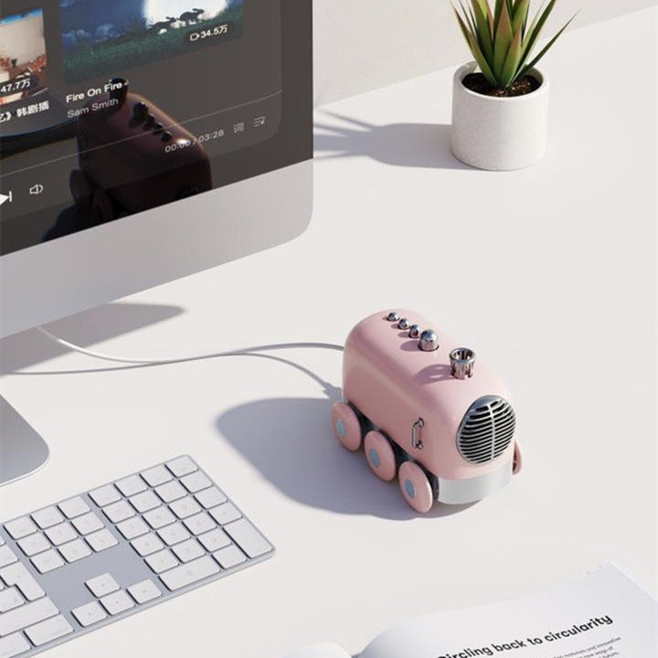 Lisslune | Retro Bluetooth Speaker with Wireless High-Quality Sound - Mini Train Design