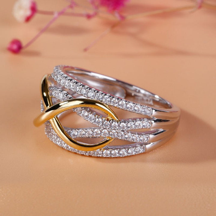 Lisslune | Mother & Daughter Forever Connected Together Ring