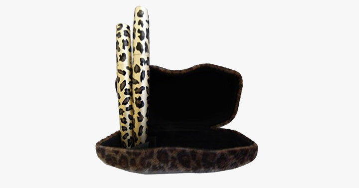 Lisslune | Black Mascara with Plush Leopard Display Case - Long-Lasting and Natural Mascara that Makes You Look Fresh