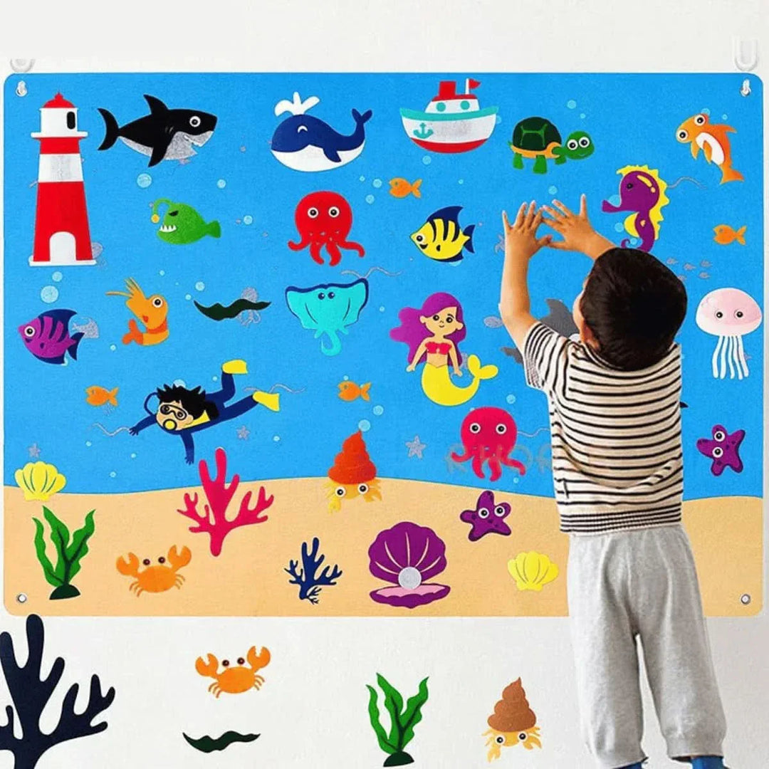 Lisslune | ANIMAL FELT BOARD – Felt board for creative & screen-free learning from 3 years old