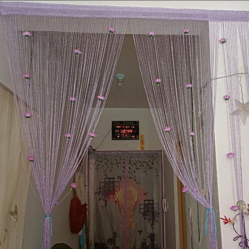 Lisslune | Rose Thread Door Curtain