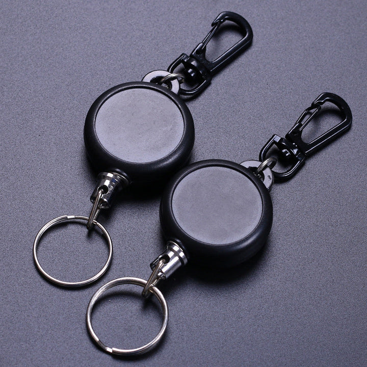 Lisslune | Keychain with retractable wire cable