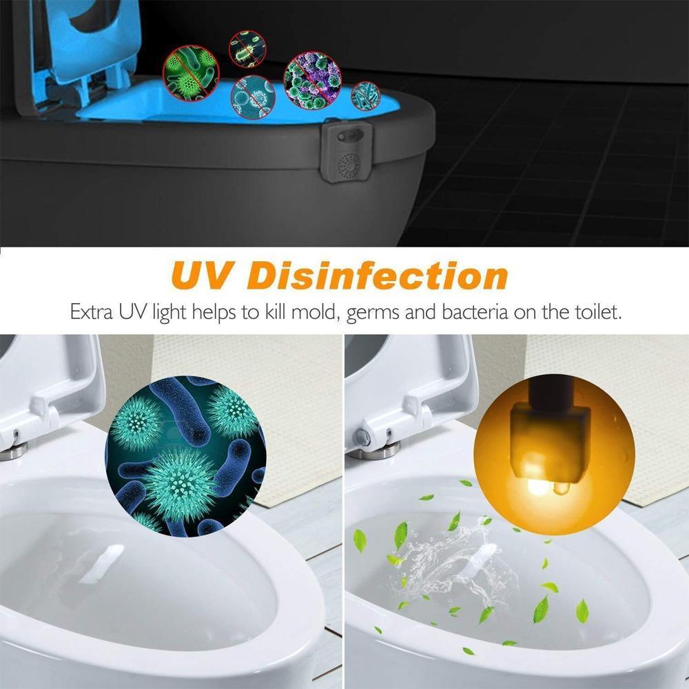 Lisslune | 16 Colors LED Toilet Night Light--Upgrade UV Sterilization