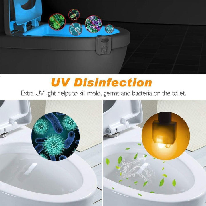 Lisslune | 16 Colors LED Toilet Night Light--Upgrade UV Sterilization