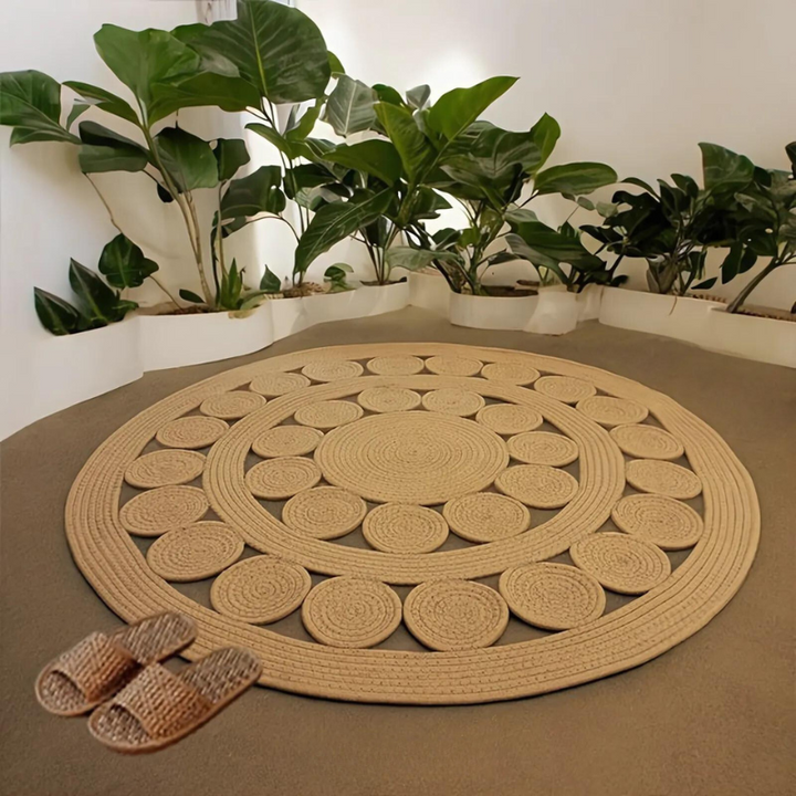 Lisslune | LunaWeave Round Rug – Stylish & Natural Design