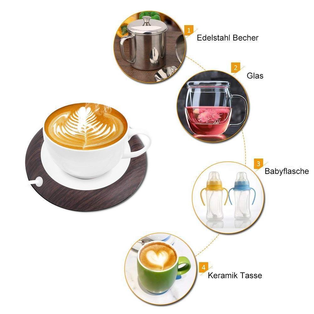 Lisslune | BEQUEE USB Beverage Warmer Electric Coaster Heater for Office/Home