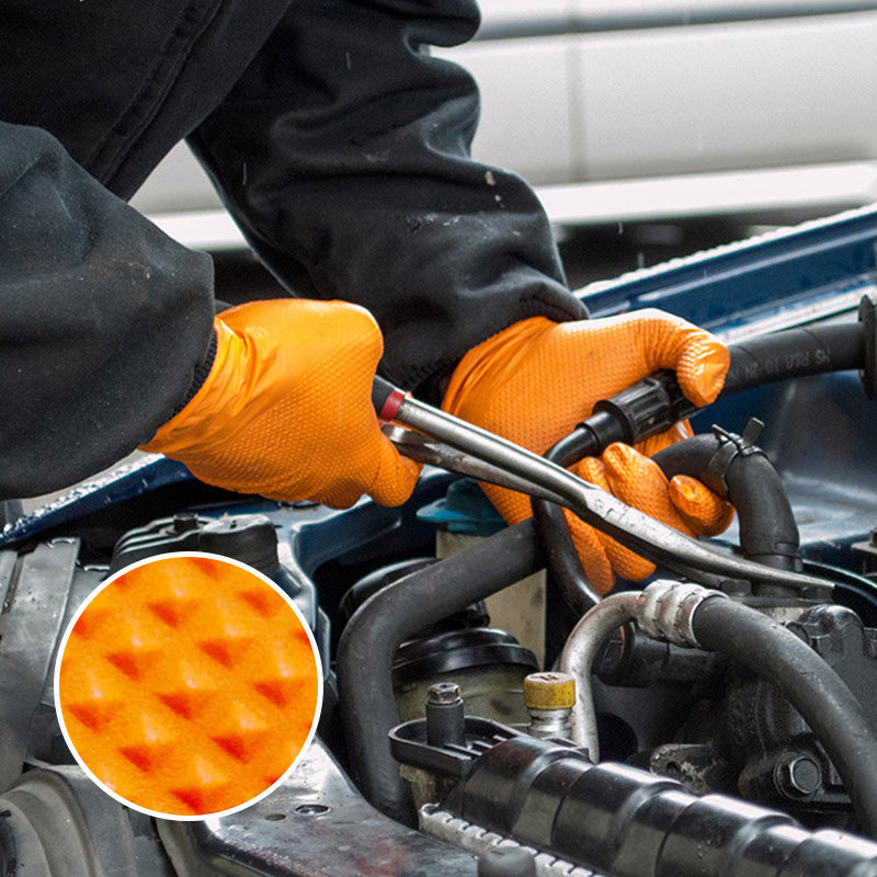Lisslune | Orange Nitrile Gloves