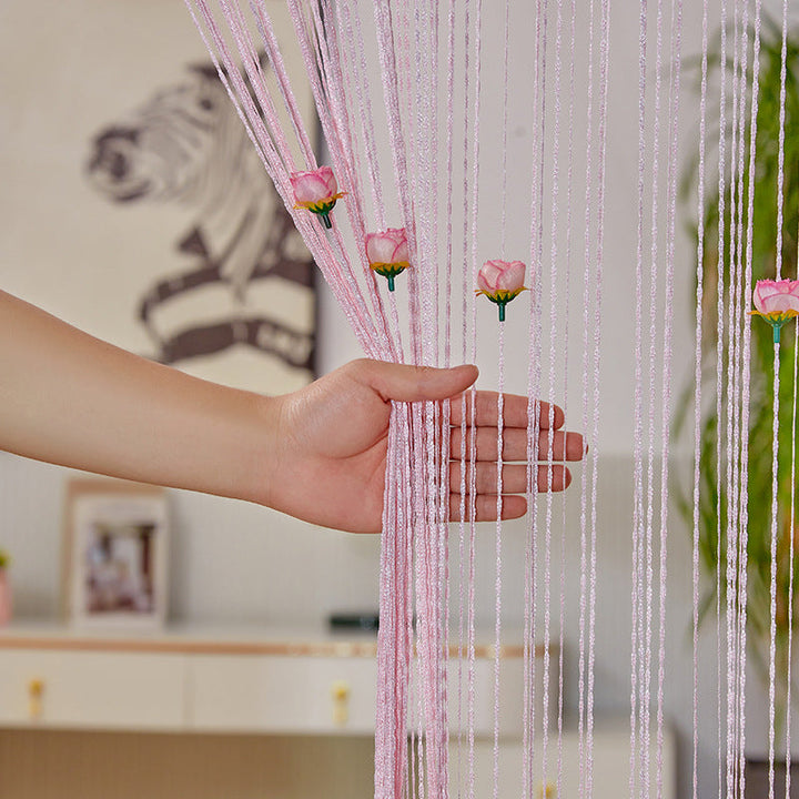 Lisslune | Rose Thread Door Curtain