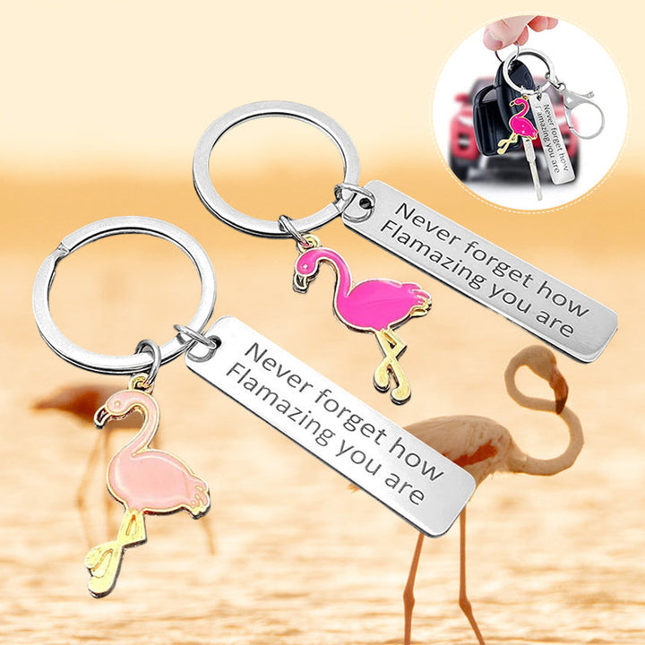 Lisslune | Motivational Flamingo Keychain