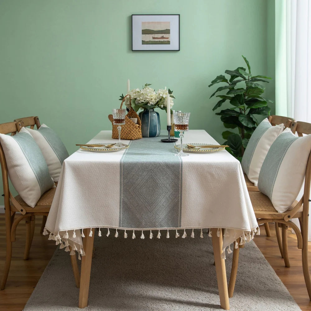 Lisslune | Glisstra Geometric Tassel Tablecloth