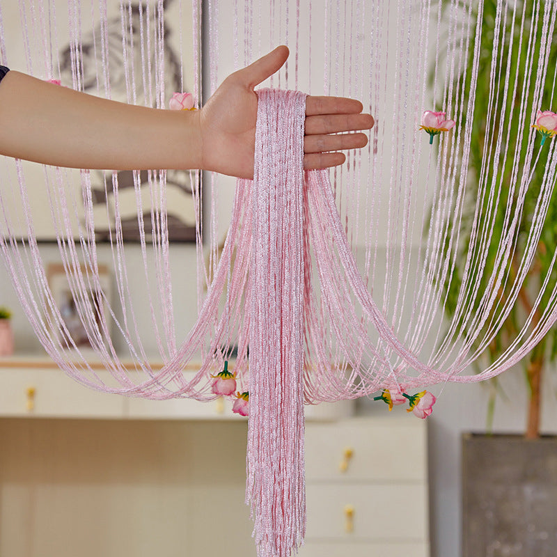 Lisslune | Rose Thread Door Curtain