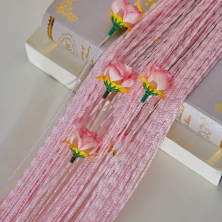 Lisslune | Rose Thread Door Curtain