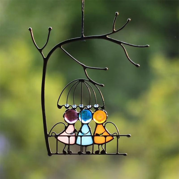 Lisslune | Sun catcher, Window hanging, Stained glass art