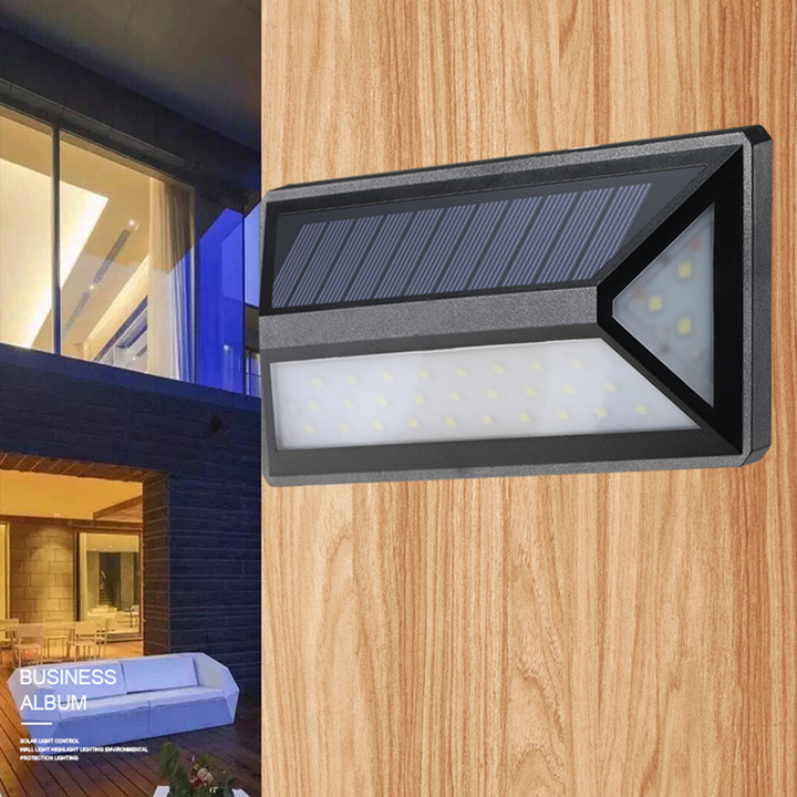 Lisslune | Modern Solar LED Wall Light for Outdoors – Waterproof Facade Lighting with Motion Sensor