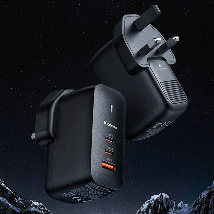 Lisslune | 65W Phone Charger with 2 USB-C & 1 USB-A Ports, for Phone & Laptop