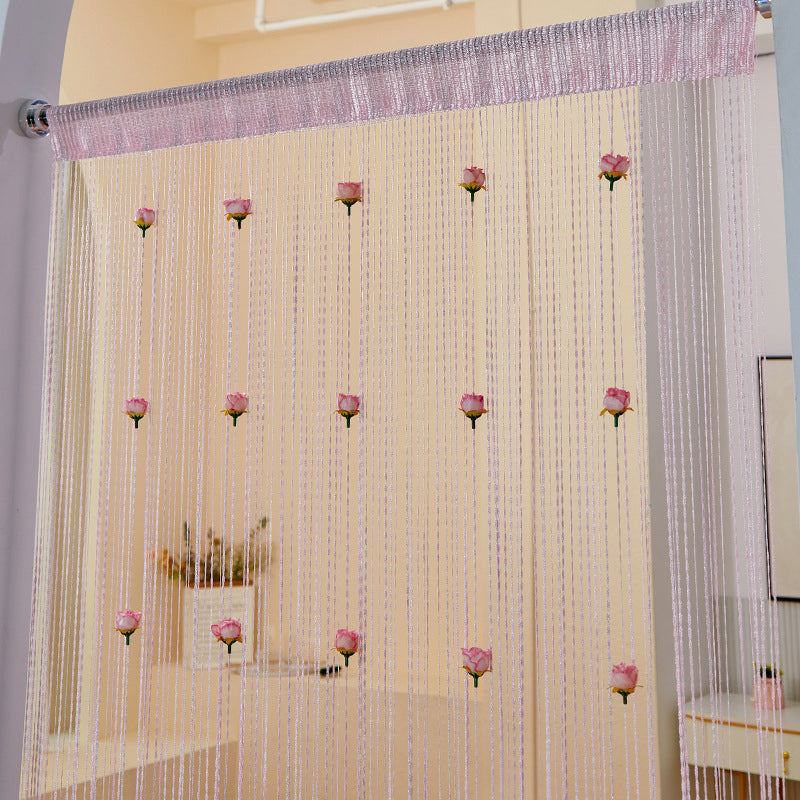 Lisslune | Rose Thread Door Curtain