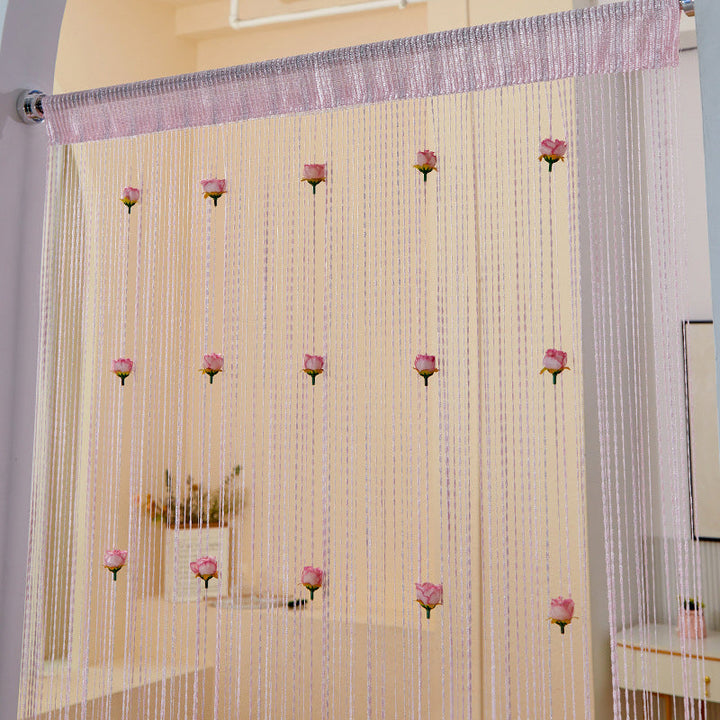 Lisslune | Rose Thread Door Curtain