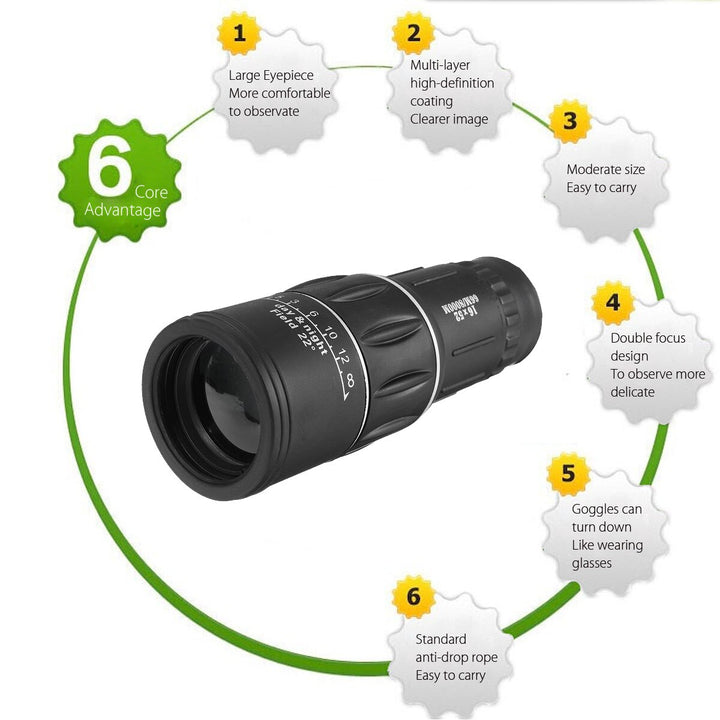 Lisslune | Hiking Monocular Digital Binocular Lens Camera HD