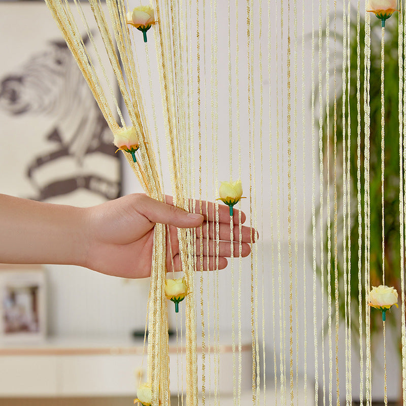 Lisslune | Rose Thread Door Curtain