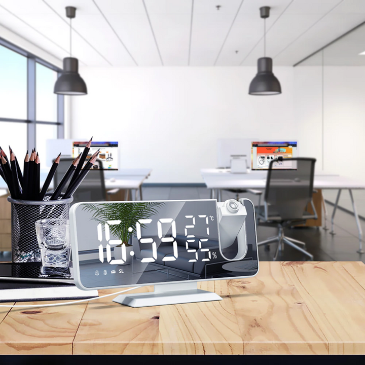 Lisslune | LumiTime - Smart Projection Alarm Clock with Wireless Charging