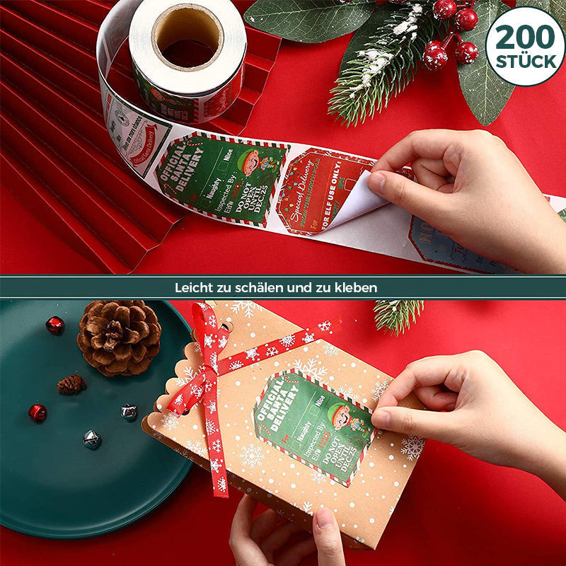Lisslune | Christmas Decoration Sticker Roll (200 pieces)