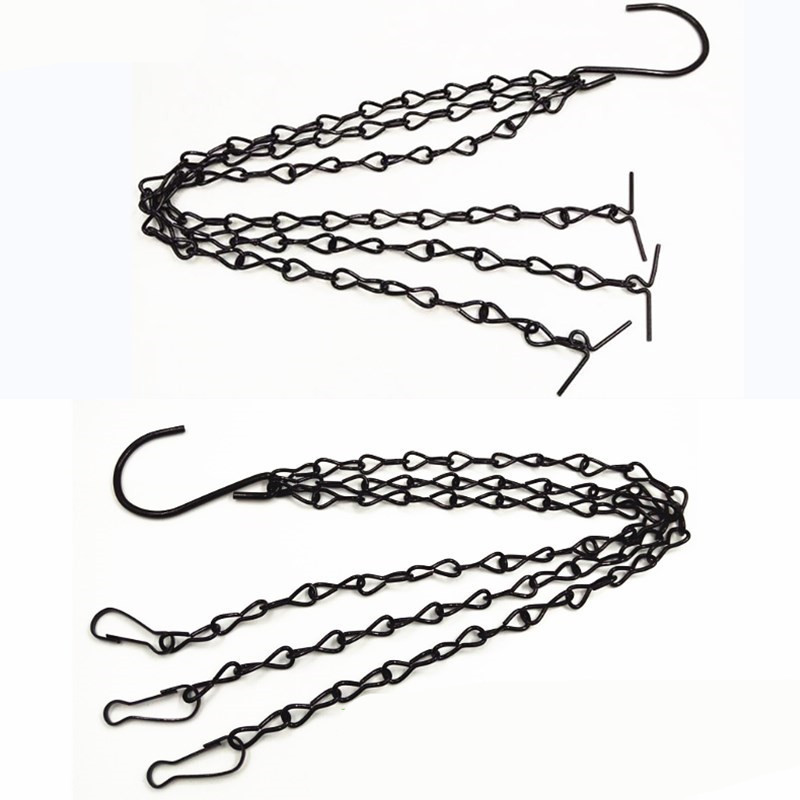 Lisslune | Stable Plant Hangers with Chains – Robust Suspension for Flower Pots and Garden Plants