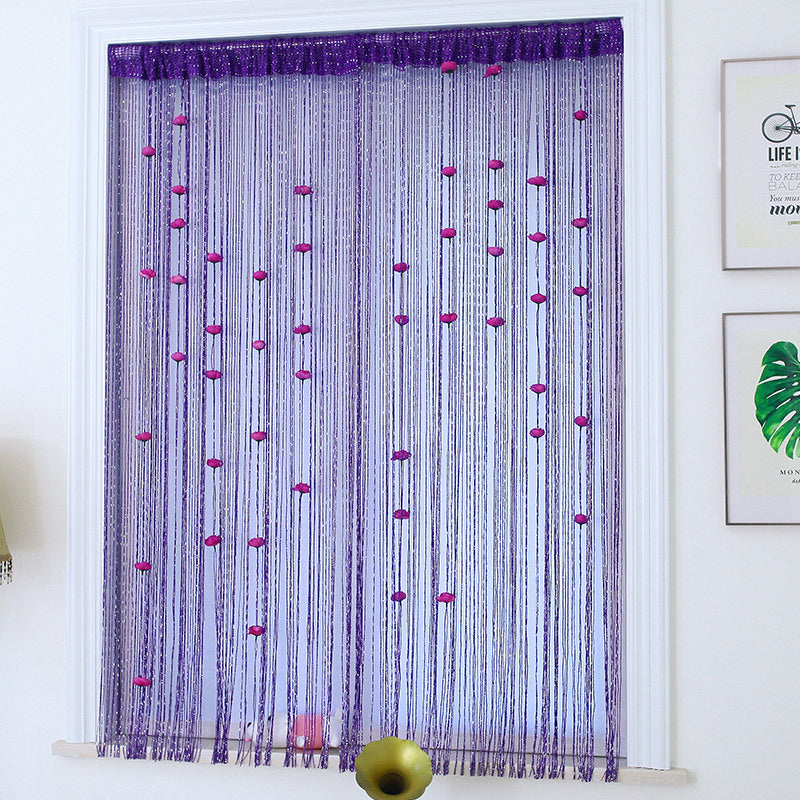 Lisslune | Rose Thread Door Curtain