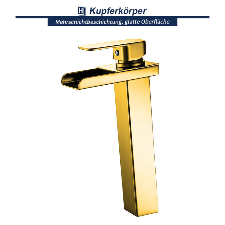Lisslune | Waterfall Faucet Tap Bathroom Chrome Basin Faucet high