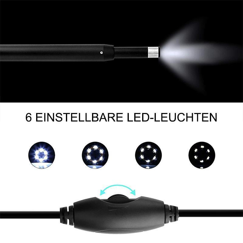 Lisslune | 3 in 1 Ear Cleaning Endoscope with 6 Adjustable LED Light