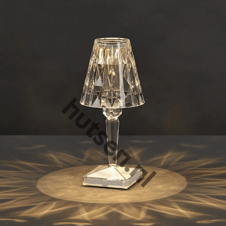 Lisslune | LuxeCrystal Premium LED Table Lamp | Wireless | Dimmable Crystal Lighting | Mood Light & Decoration