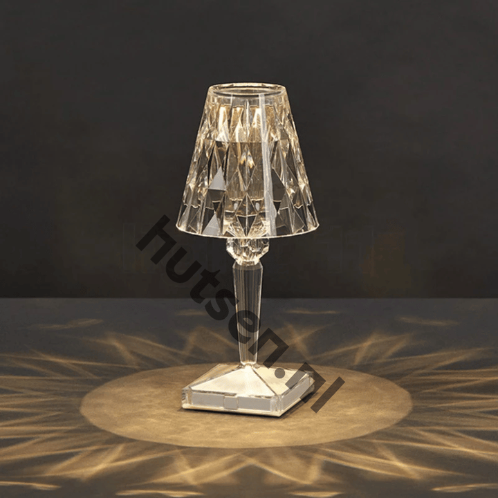 Lisslune | LuxeCrystal Premium LED Table Lamp | Wireless | Dimmable Crystal Lighting | Mood Light & Decoration