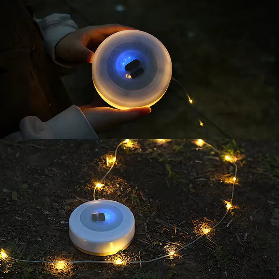 Lisslune | Portable LED Camping String Light – USB Rechargeable Waterproof Fairy Lights for Outdoor & Indoor Use (10m)