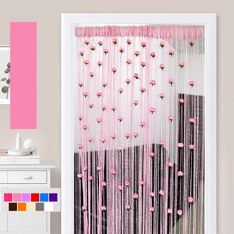 Lisslune | Rose thread door curtain