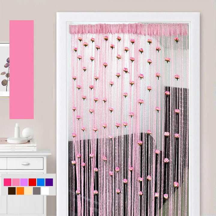 Lisslune | Rose thread door curtain