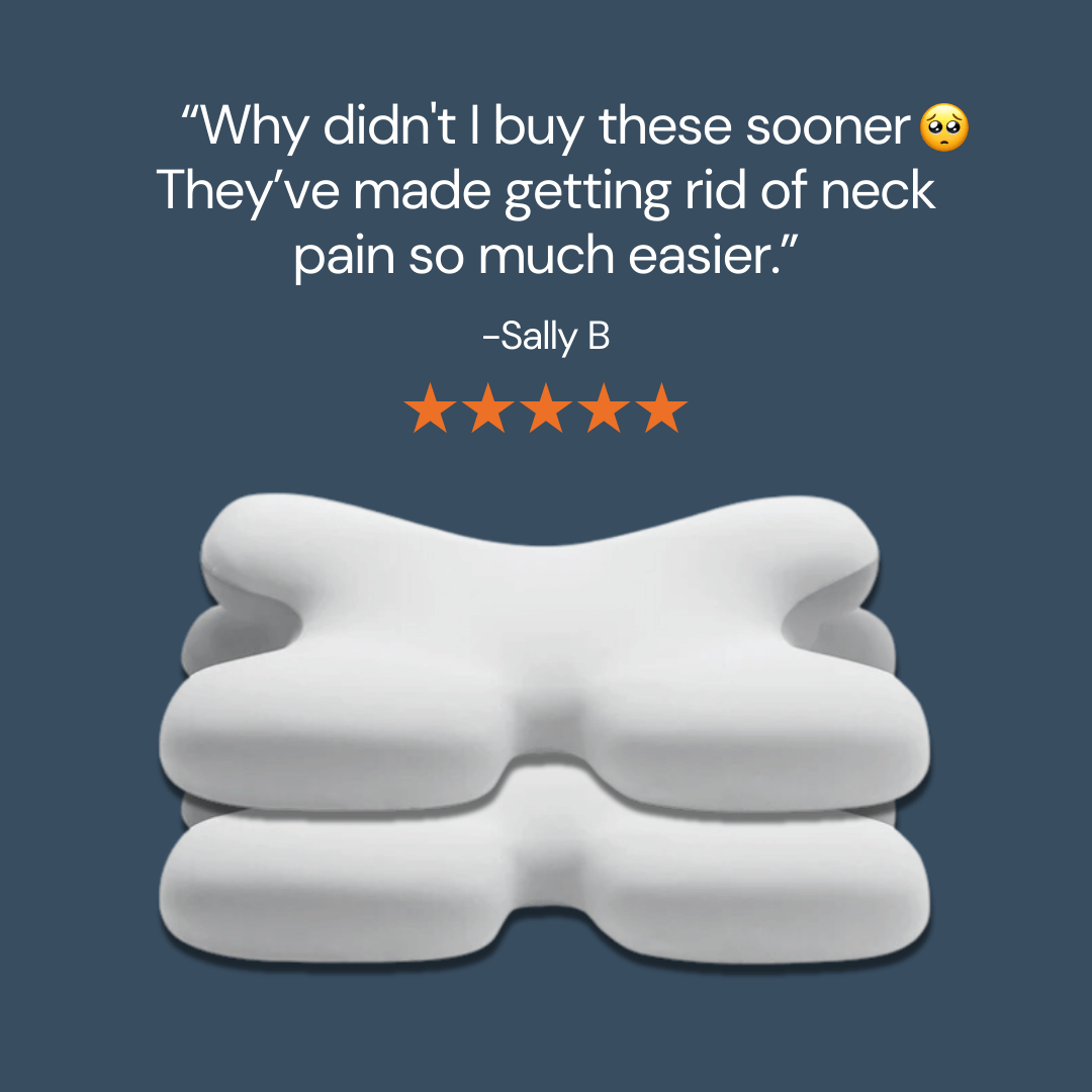 Lisslune | Ergonomic Cervical Pillow | Memory Foam, Neck Support & Ideal for Restful Sleep